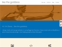 Tablet Screenshot of likethegoddess.com